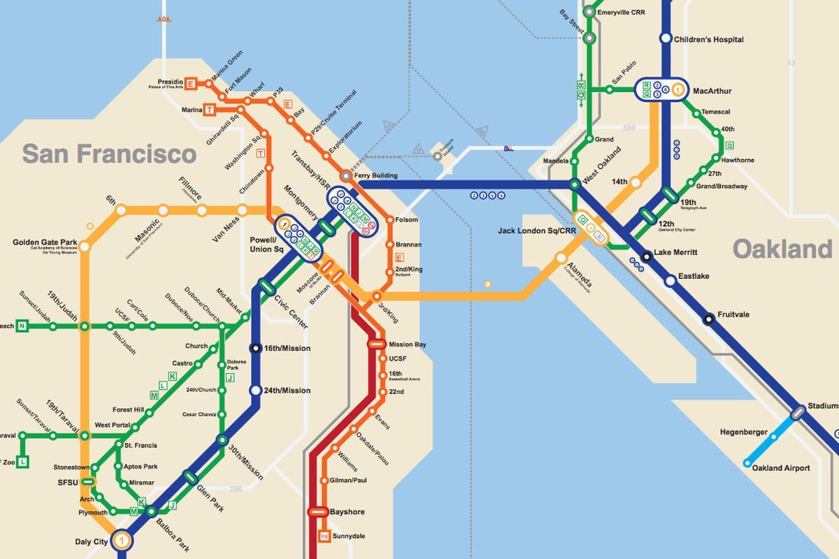 San Francisco underground karta