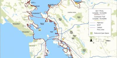 San Francisco bay trail karta