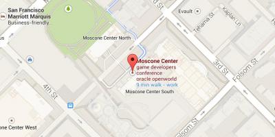 Karta på moscone center i San Francisco