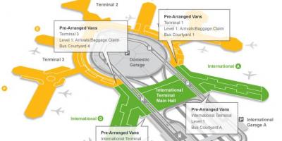 Karta över San Francisco airport bagageutlämningen