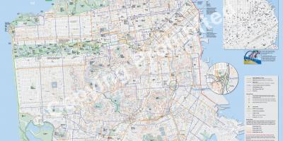 Karta över San Francisco cykel