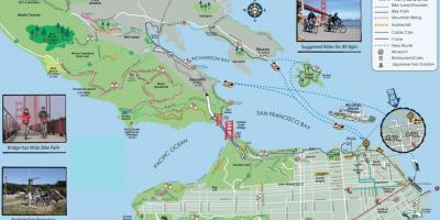 Karta över San Francisco cykel tur