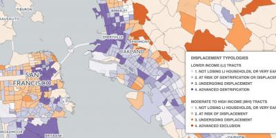 Karta över San Francisco gentrifiering