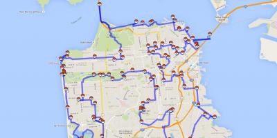 Karta över San Francisco pokemon
