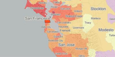Karta över säkerhetspolicyn San Francisco