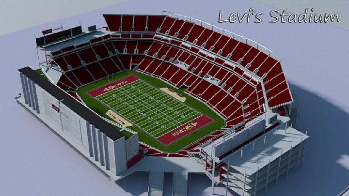 levi ' s stadium 3d-karta