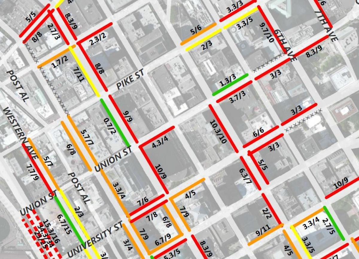 Karta över San Francisco 2 timmars parkering