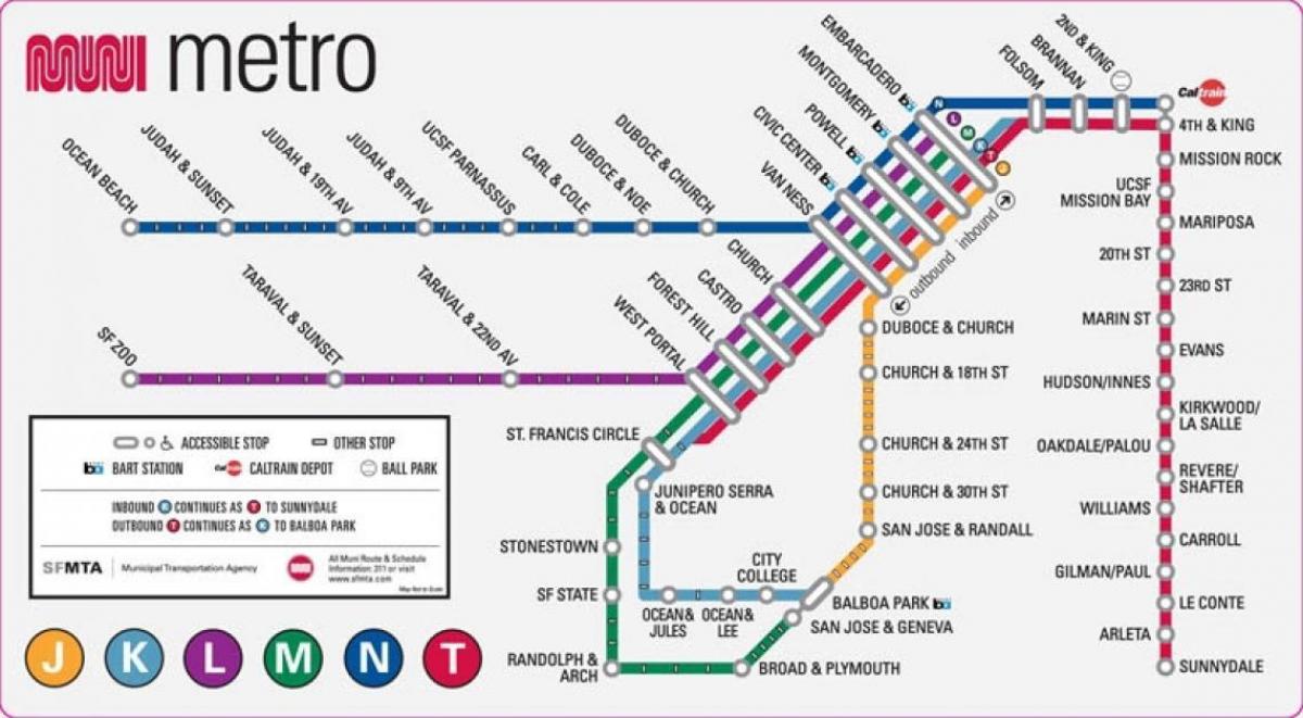 San Fran metro karta