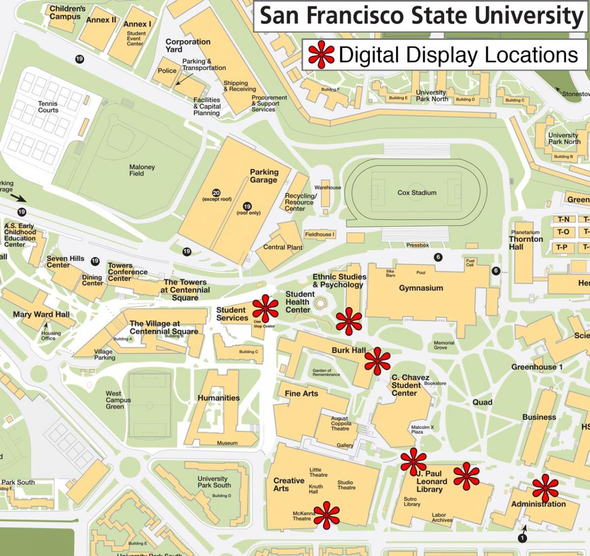 San Francisco state university karta
