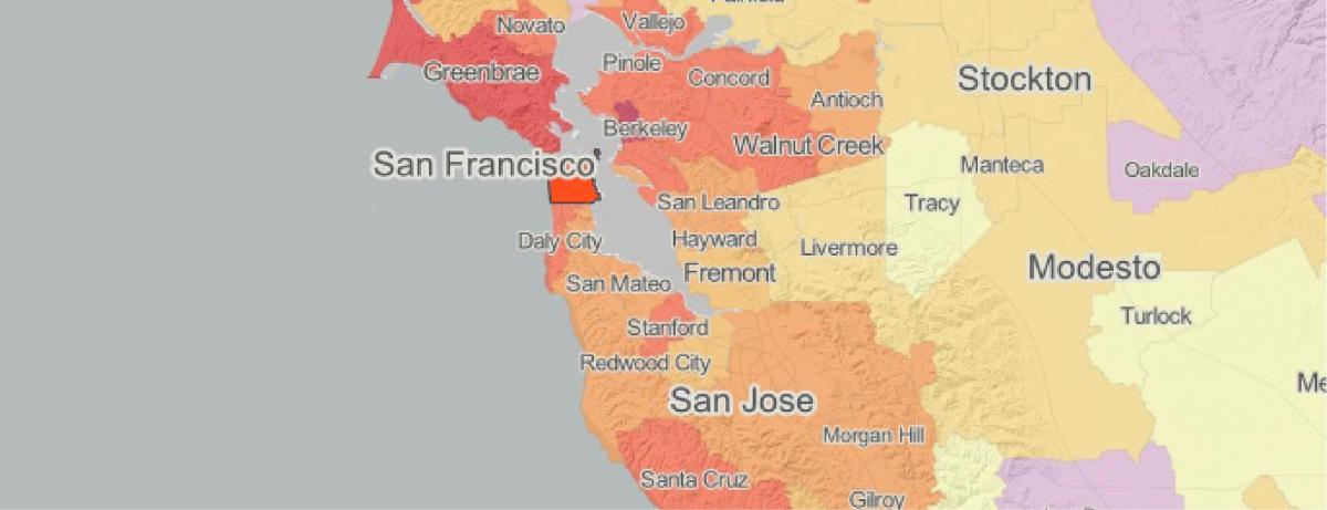 Karta över säkerhetspolicyn San Francisco