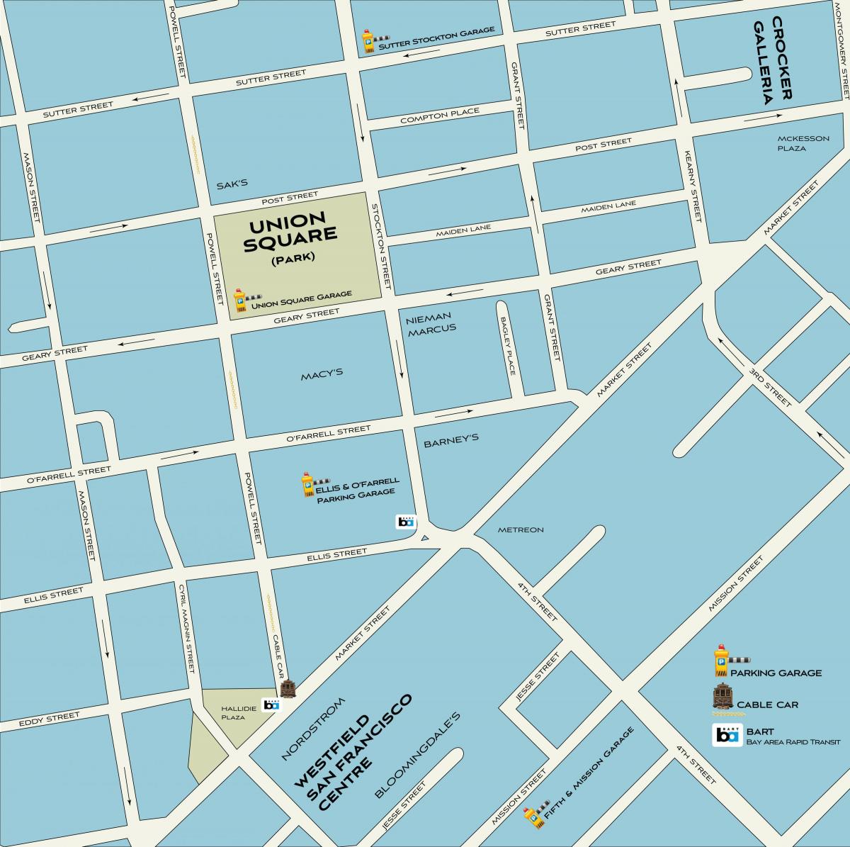 San Francisco shopping karta