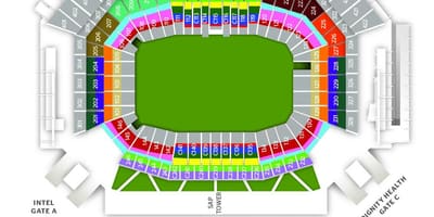 Karta över levi ' s gate stadium