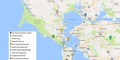 Karta över San Francisco måste se