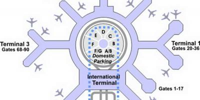 Karta över SFO terminal g